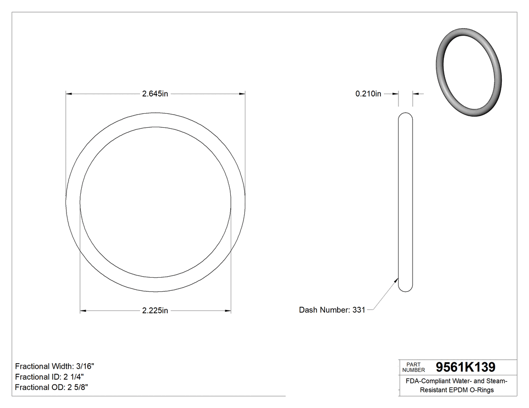 Technical drawing - 9561K139